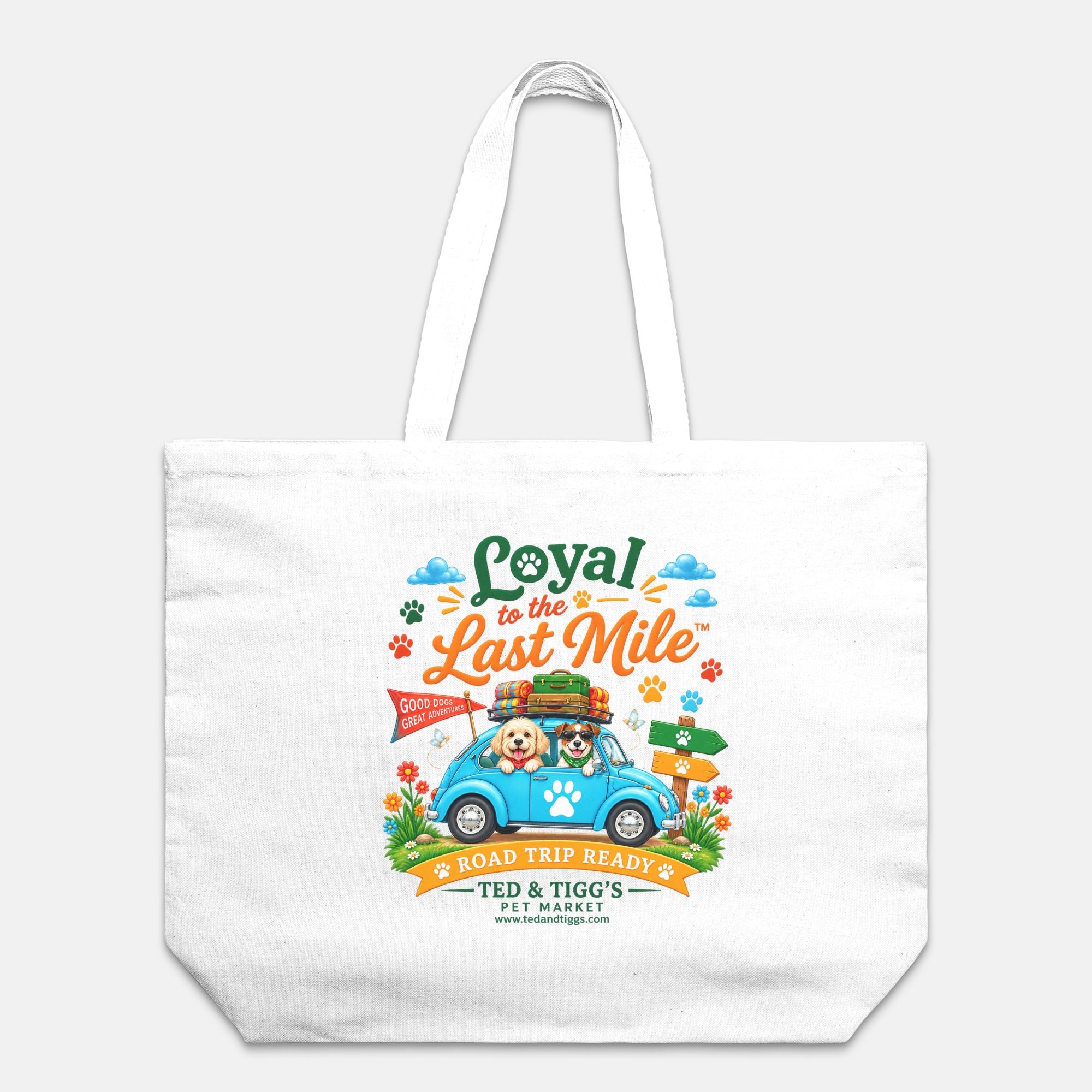 Loyal to the Last Mile™ Road Trip Ready Oversized Canvas Tote