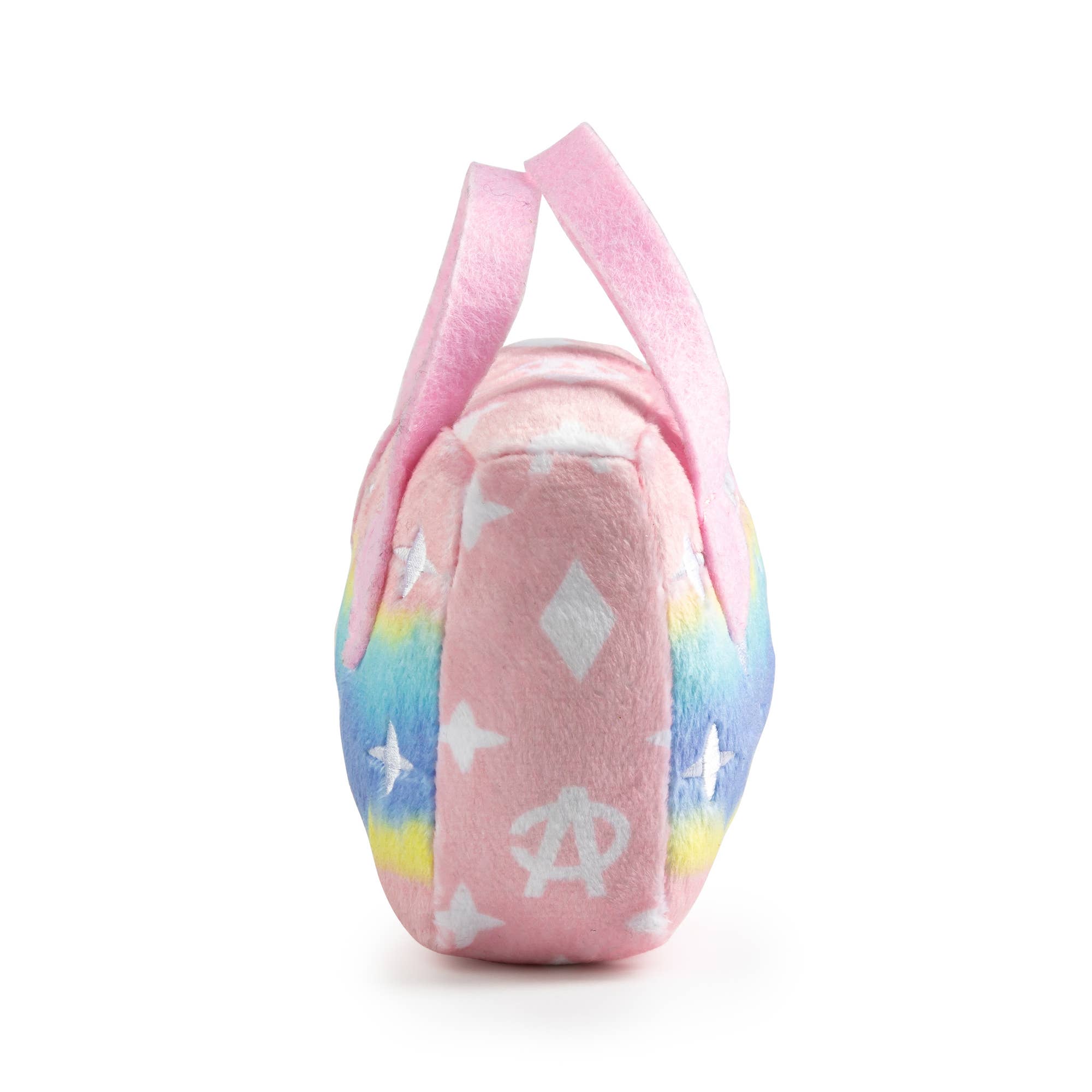 Pink Ombre Chewy Vuiton Handbag Plush Squeaker Dog Toy by Haute Diggity Dog
