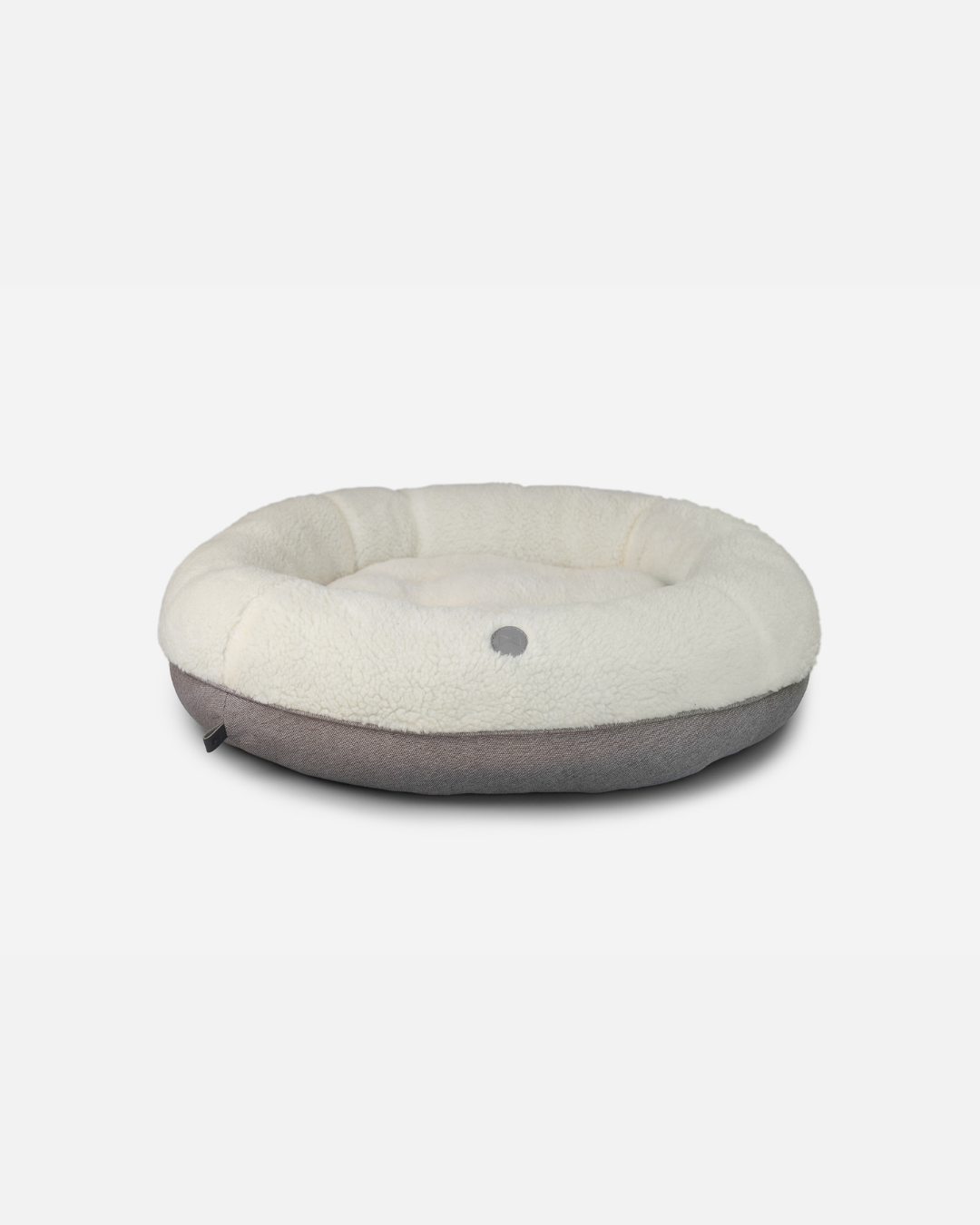 Chester & Lee Furry Beige Donut Dog Bed