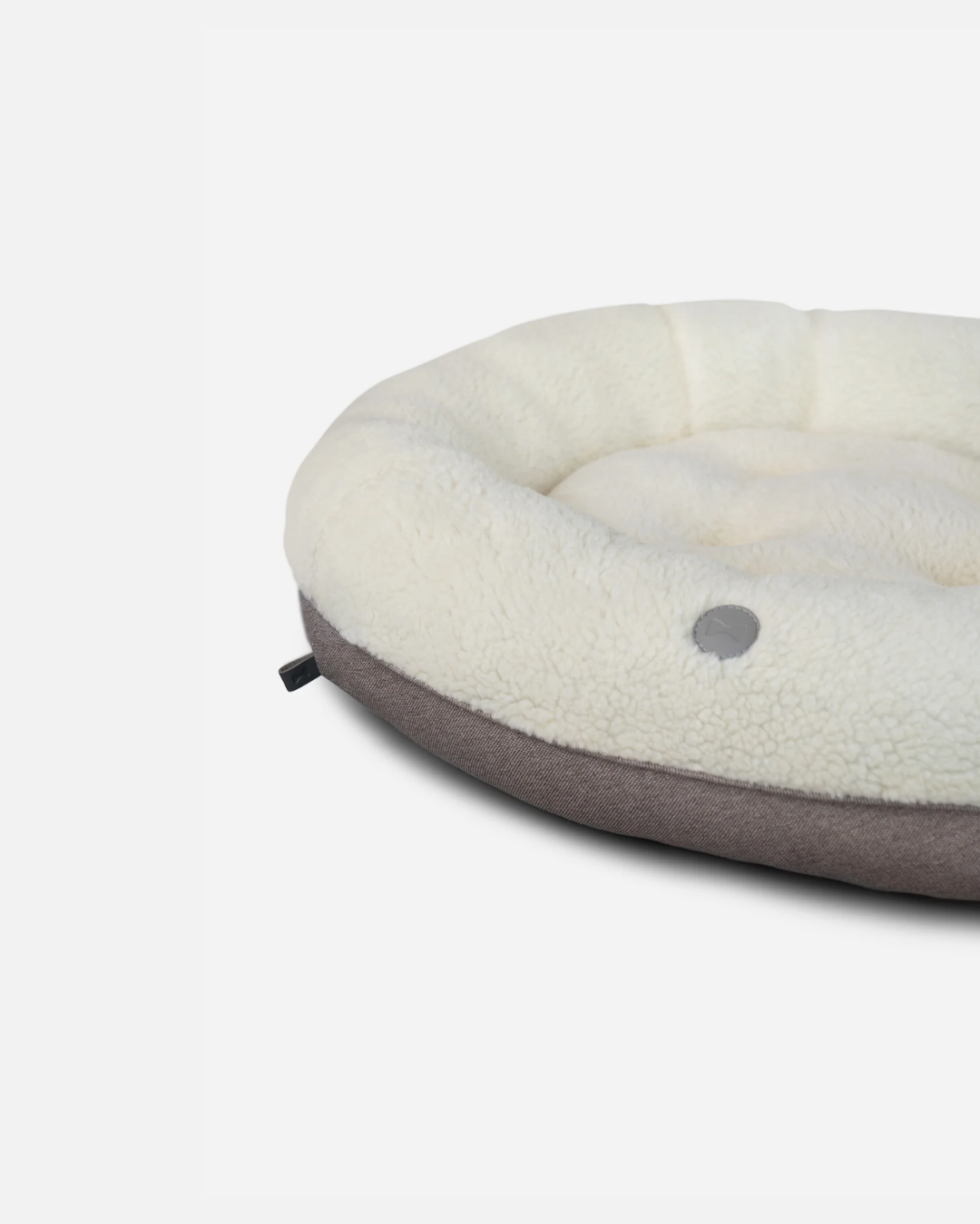 Chester & Lee Furry Beige Donut Dog Bed