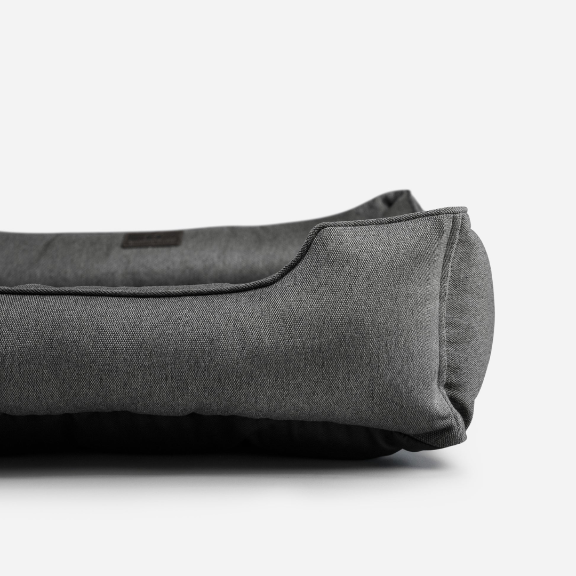 Chester & Lee Cotton Sleeper Dog Bed – Gray