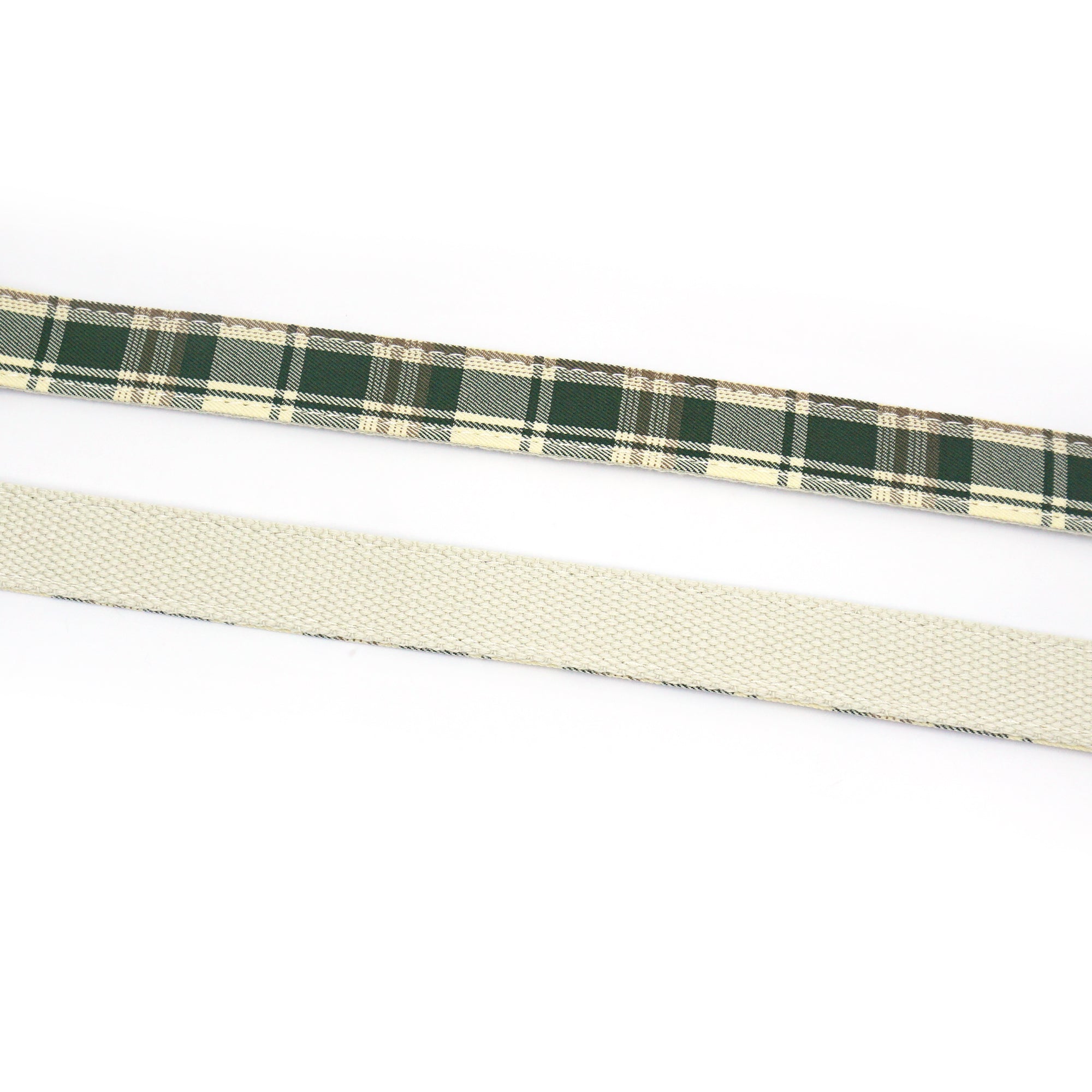 Classic Green Plaid Set – Collar, Leash & Bowtie