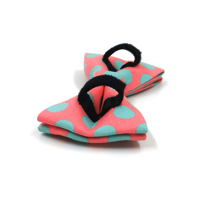 Coral Pop Set – Collar, Leash & Bowtie