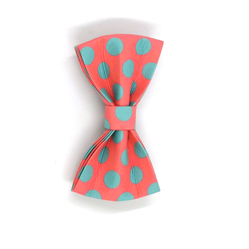 Coral Pop Set – Collar, Leash & Bowtie