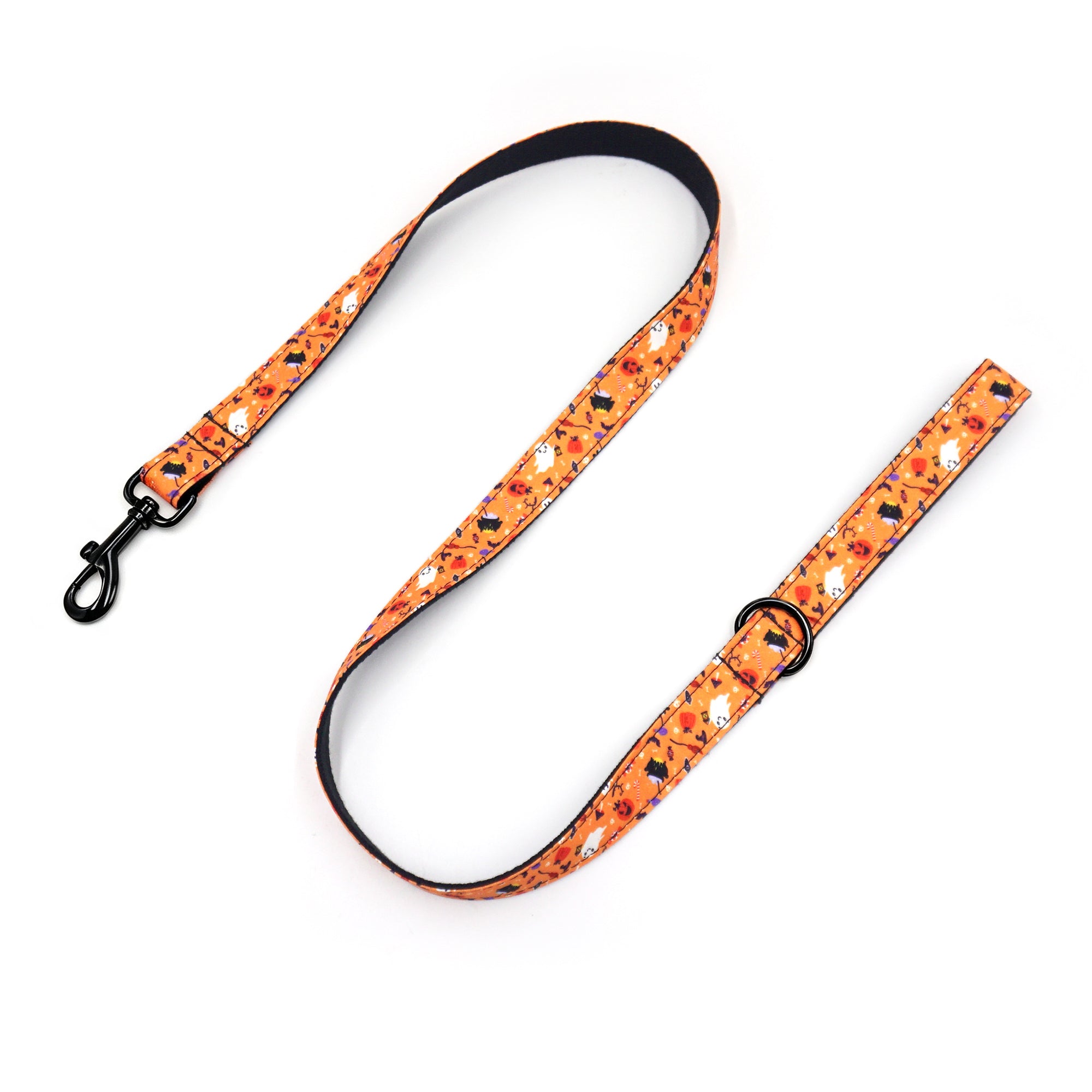 Tiny Pumpkin Patch Stroll Set – Collar, Leash & Bowtie