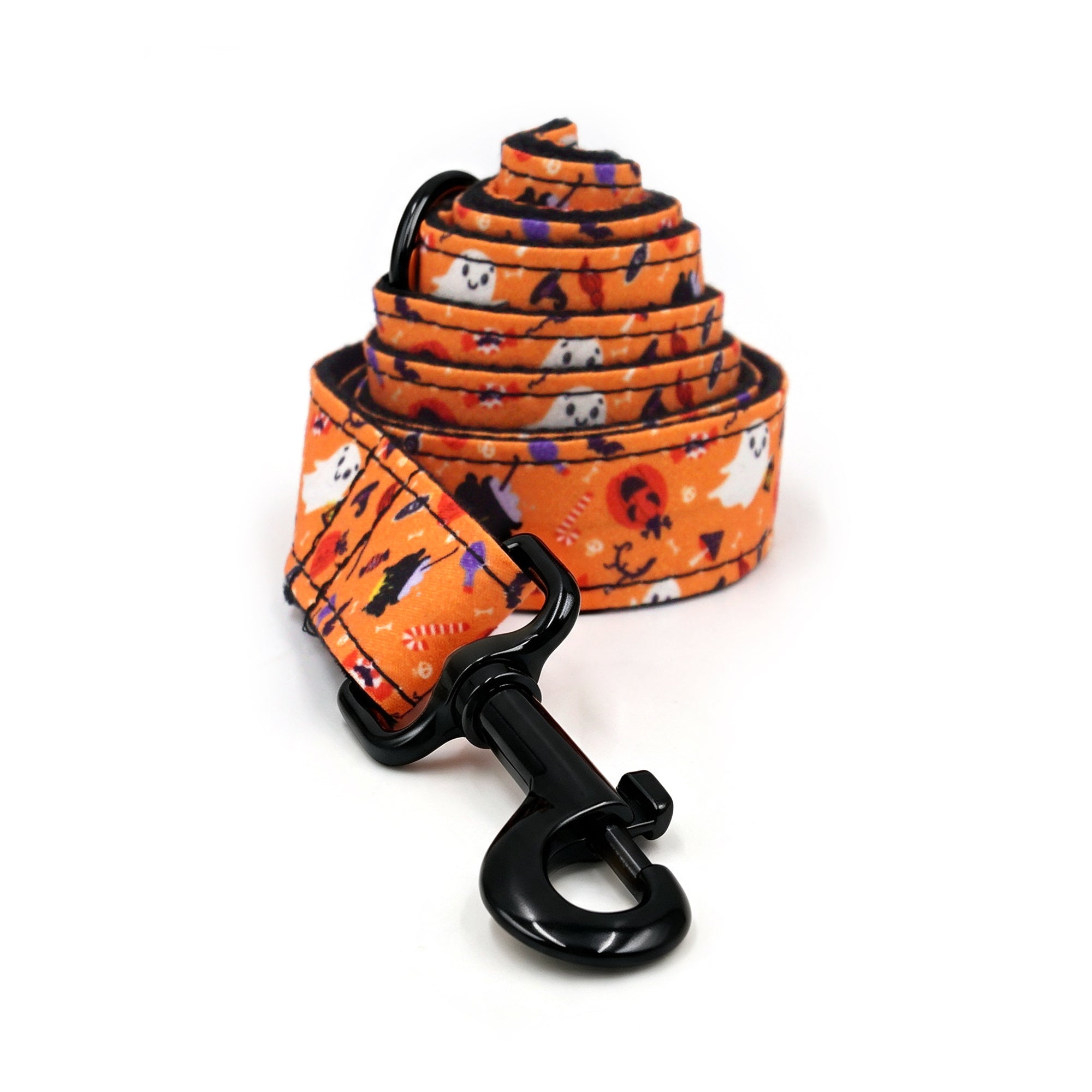Tiny Pumpkin Patch Stroll Set – Collar, Leash & Bowtie
