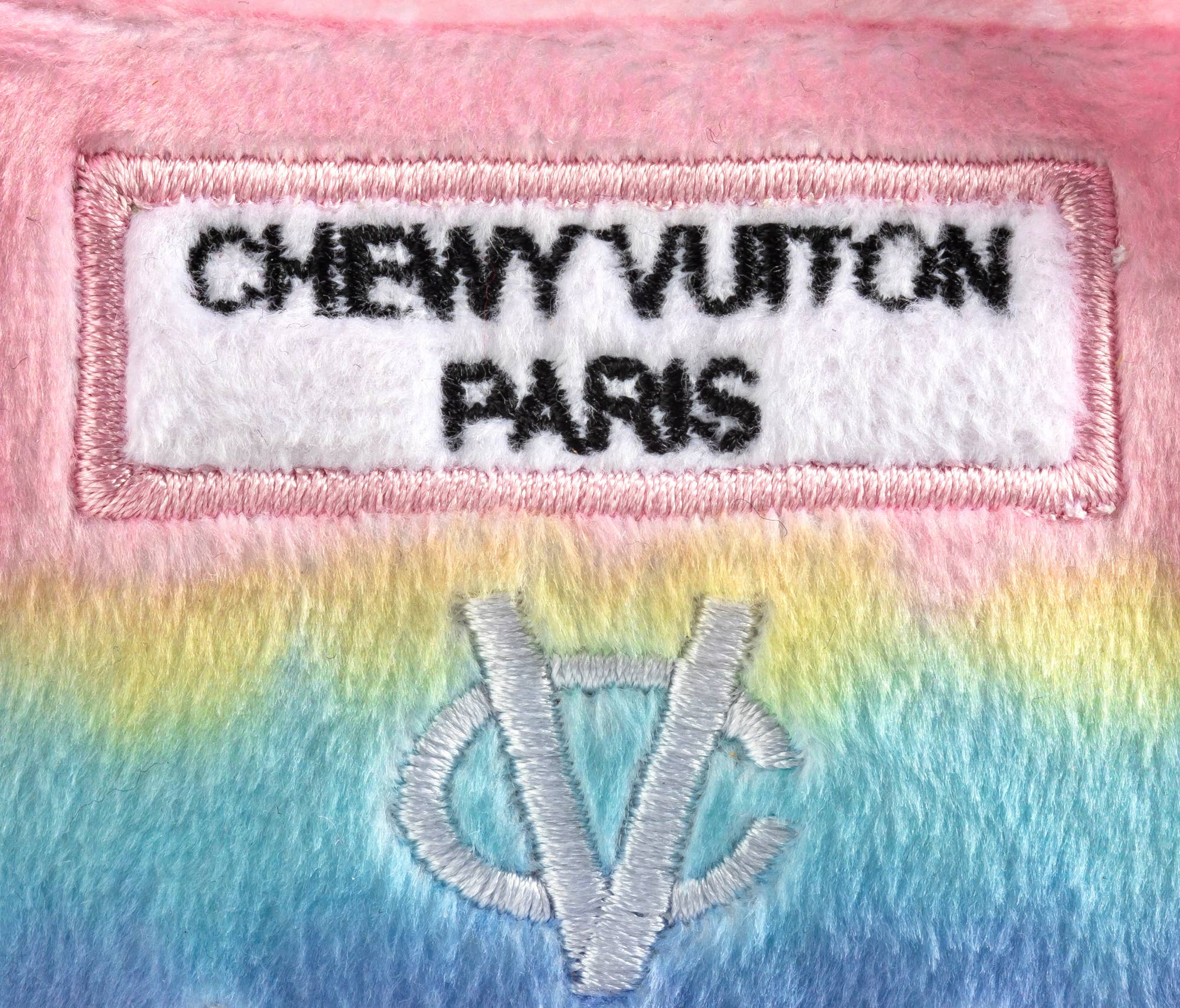 Pink Ombre Chewy Vuiton Handbag Plush Squeaker Dog Toy by Haute Diggity Dog