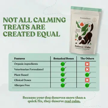 Botanical Bones Balance + Calm Peanut Butter Calming Dog Treats – 4 oz.
