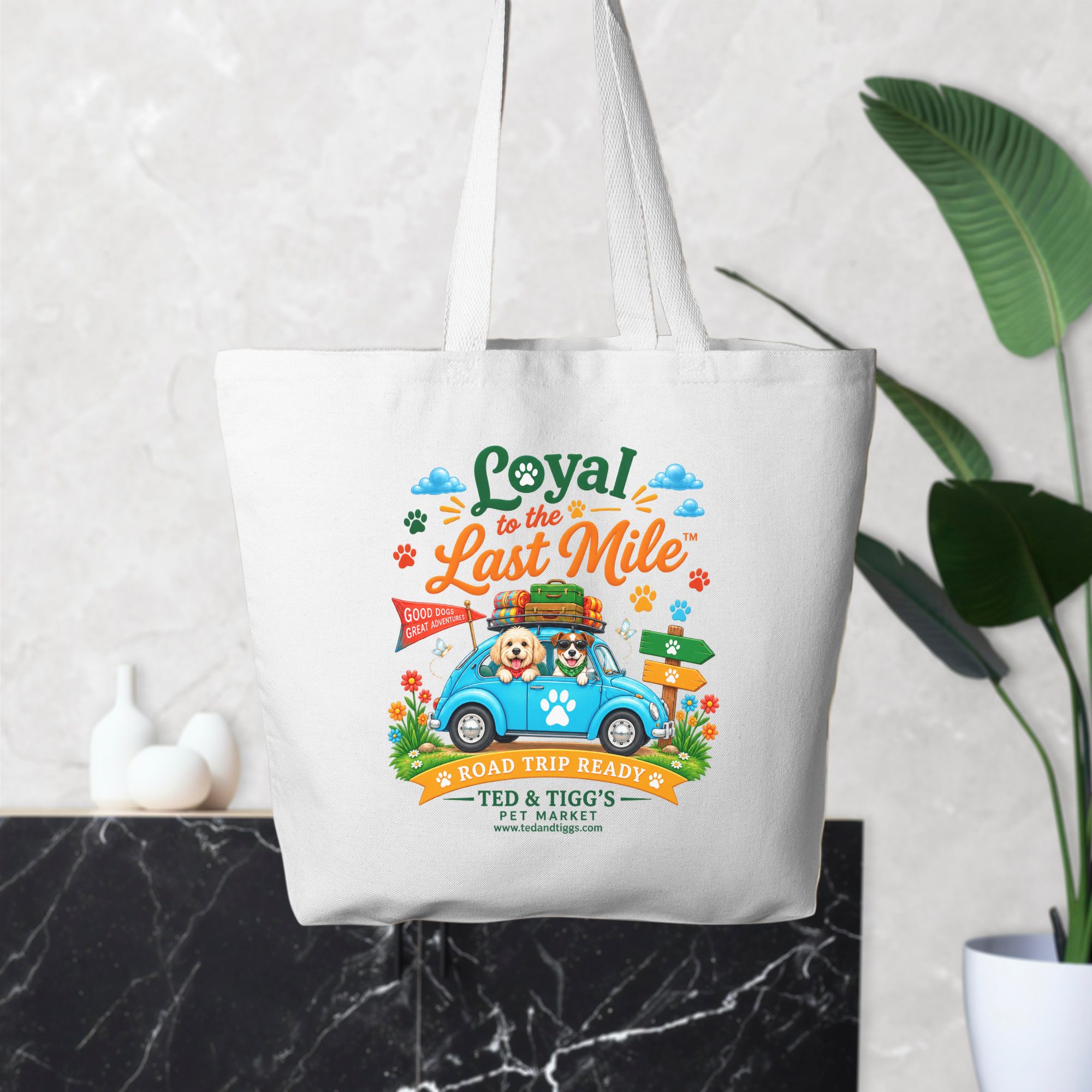 Loyal to the Last Mile™ Road Trip Ready Oversized Canvas Tote