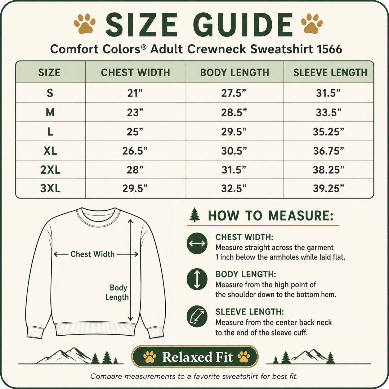 Teddy's Loyal to the Last Mile™ Comfort Colors 1566 Crewneck Sweatshirt