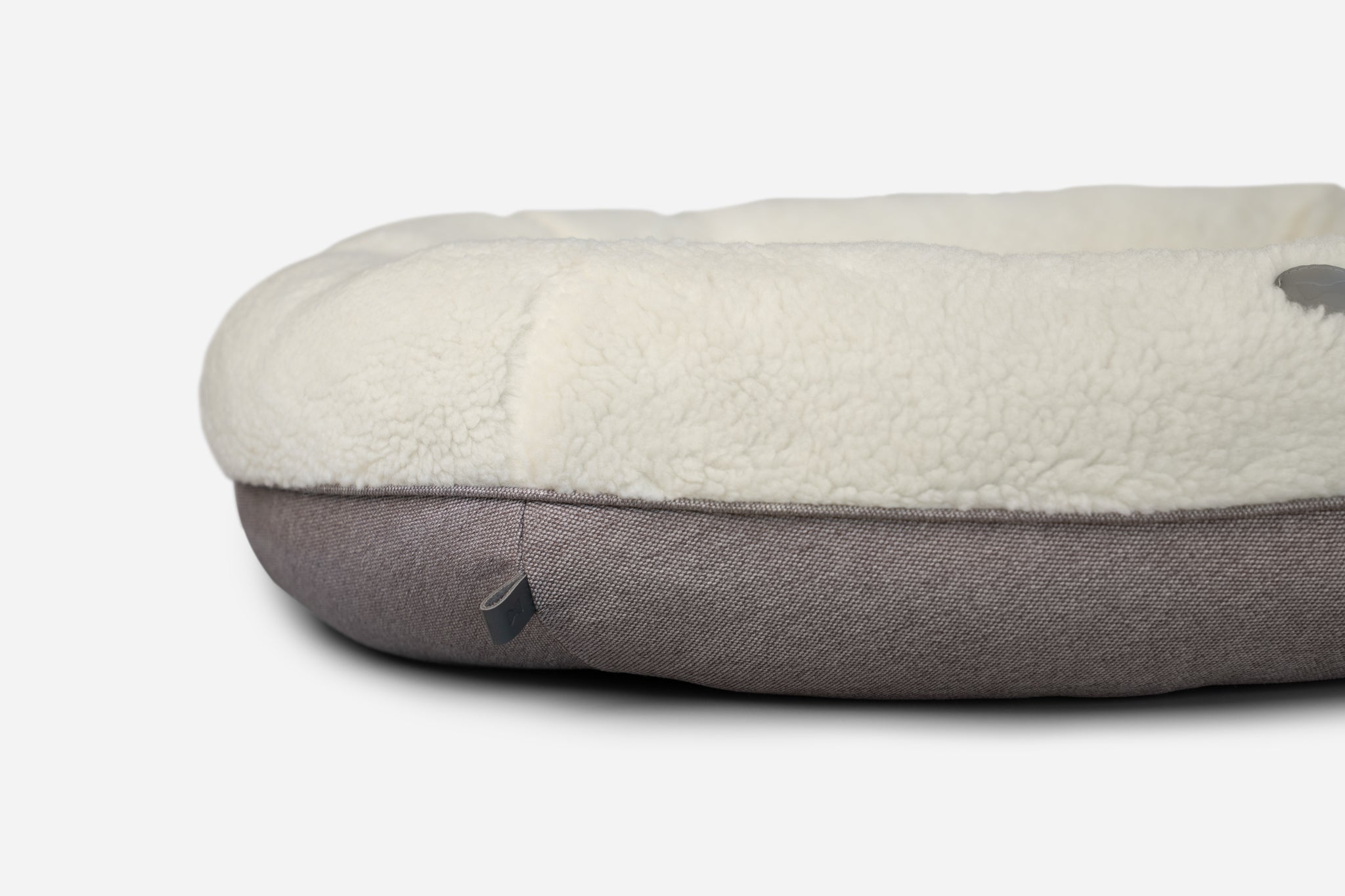 Chester & Lee Furry Beige Donut Dog Bed