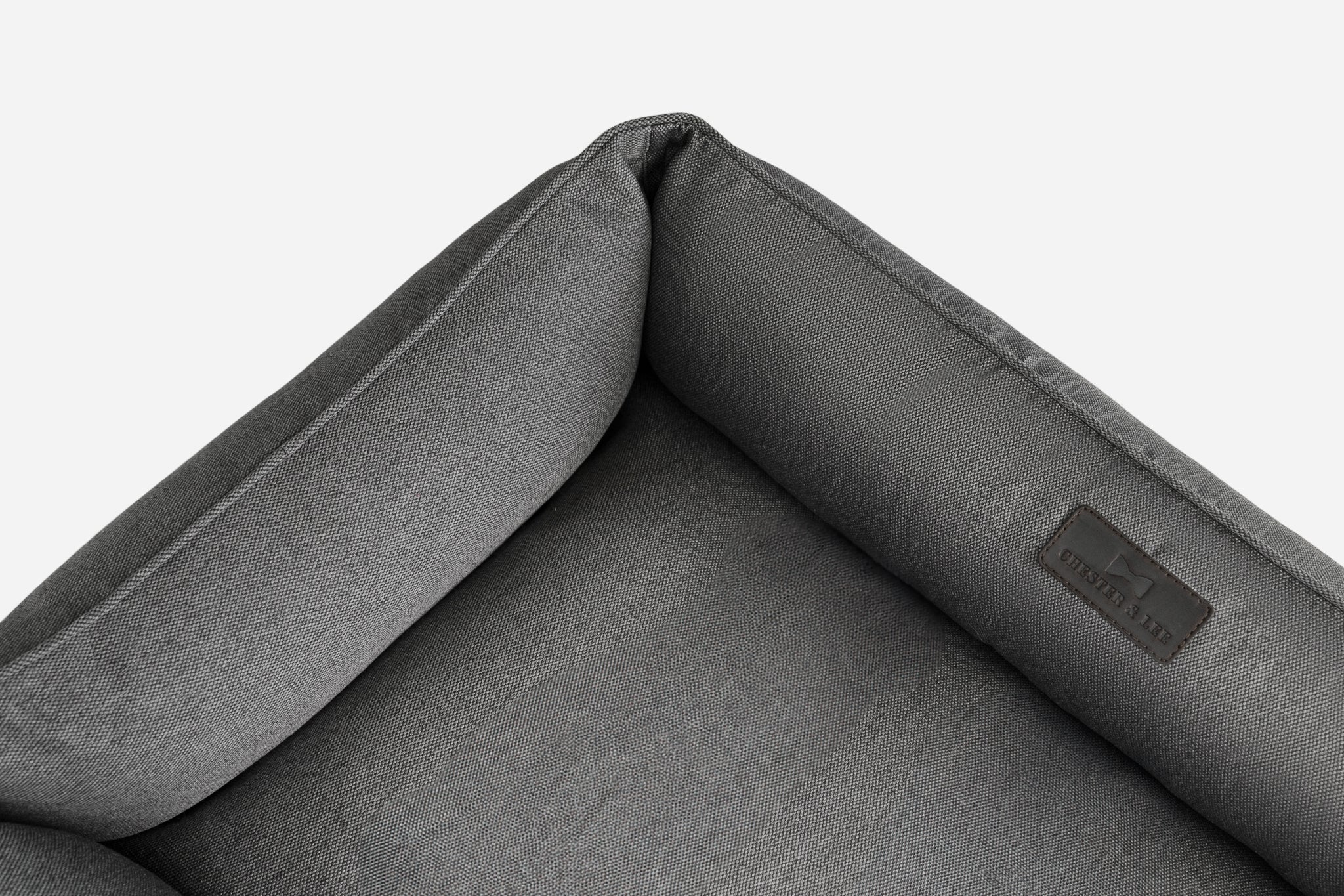 Chester & Lee Cotton Sleeper Dog Bed – Gray