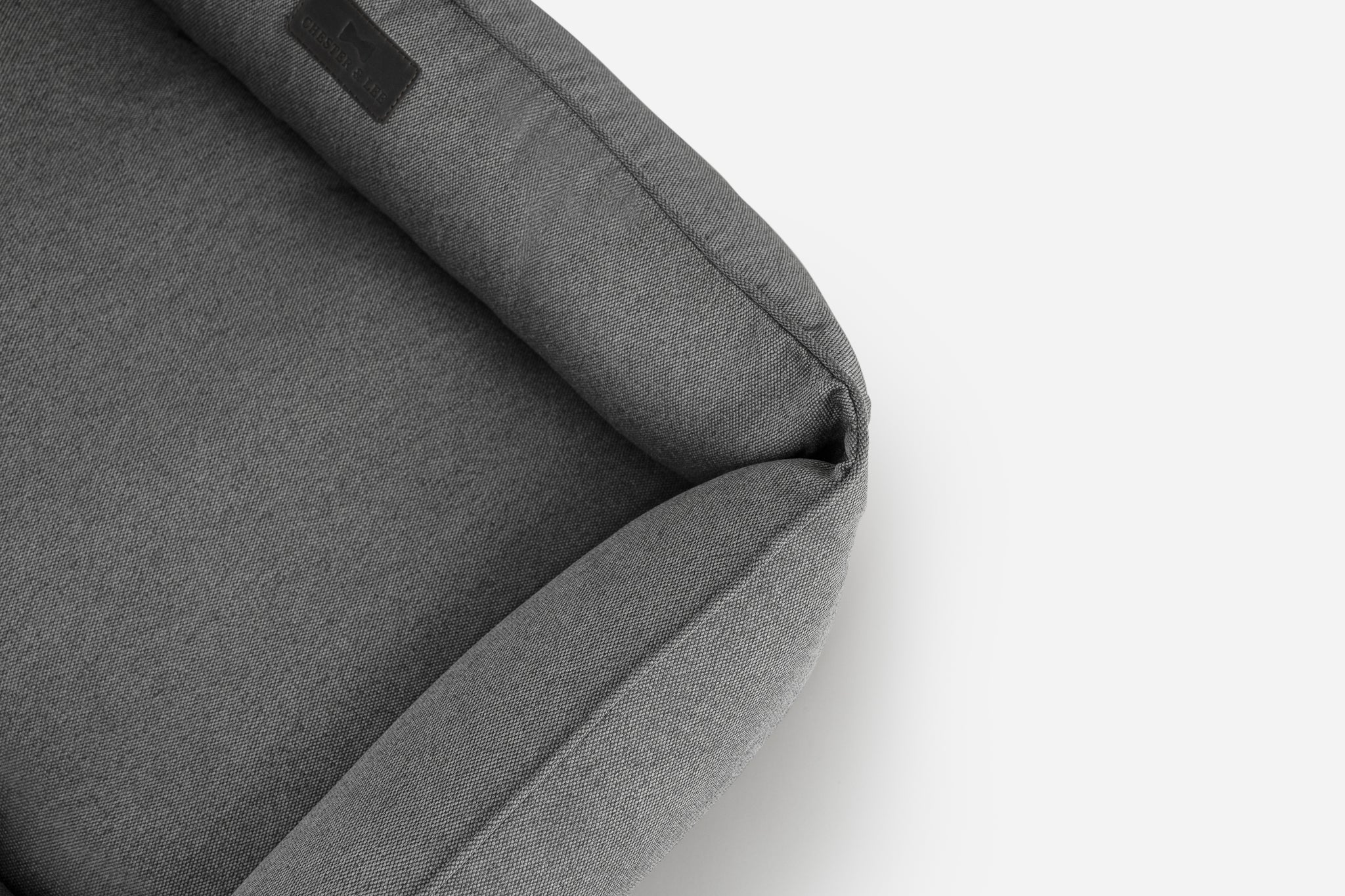 Chester & Lee Cotton Sleeper Dog Bed – Gray