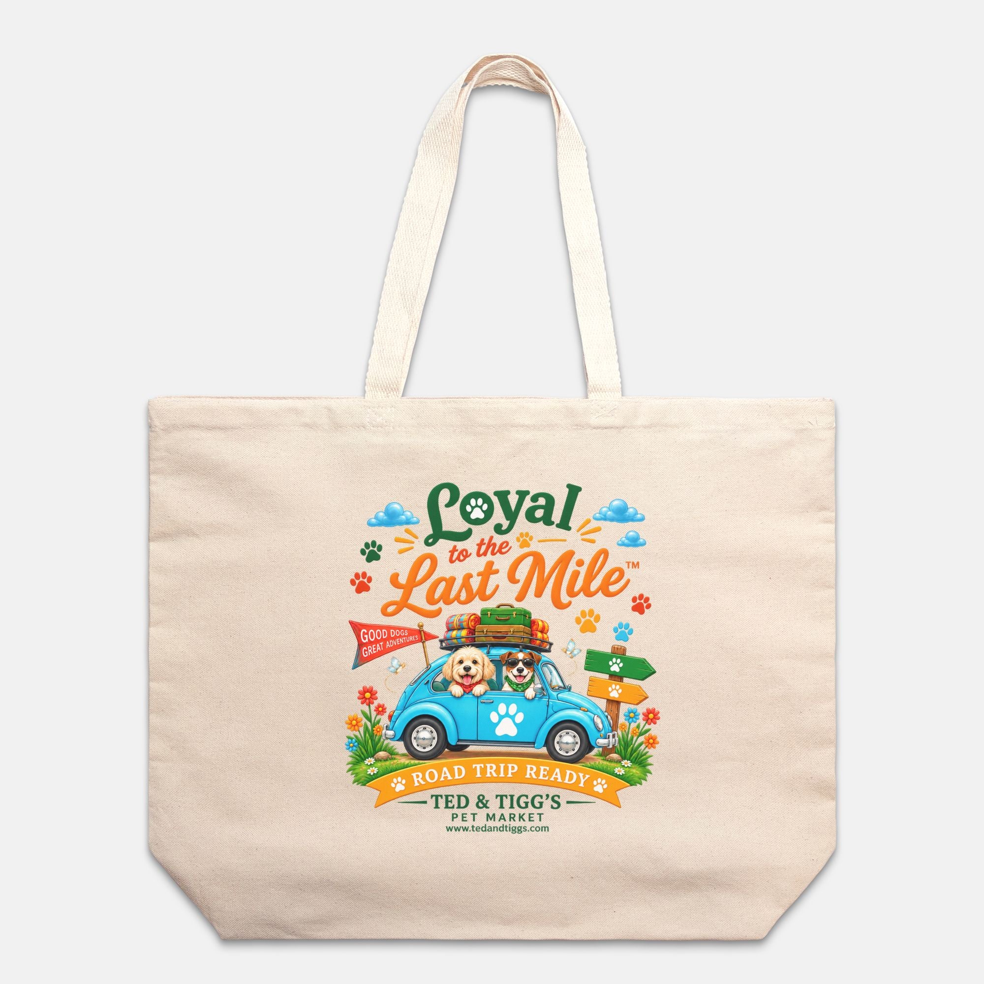 Loyal to the Last Mile™ Road Trip Ready Oversized Canvas Tote