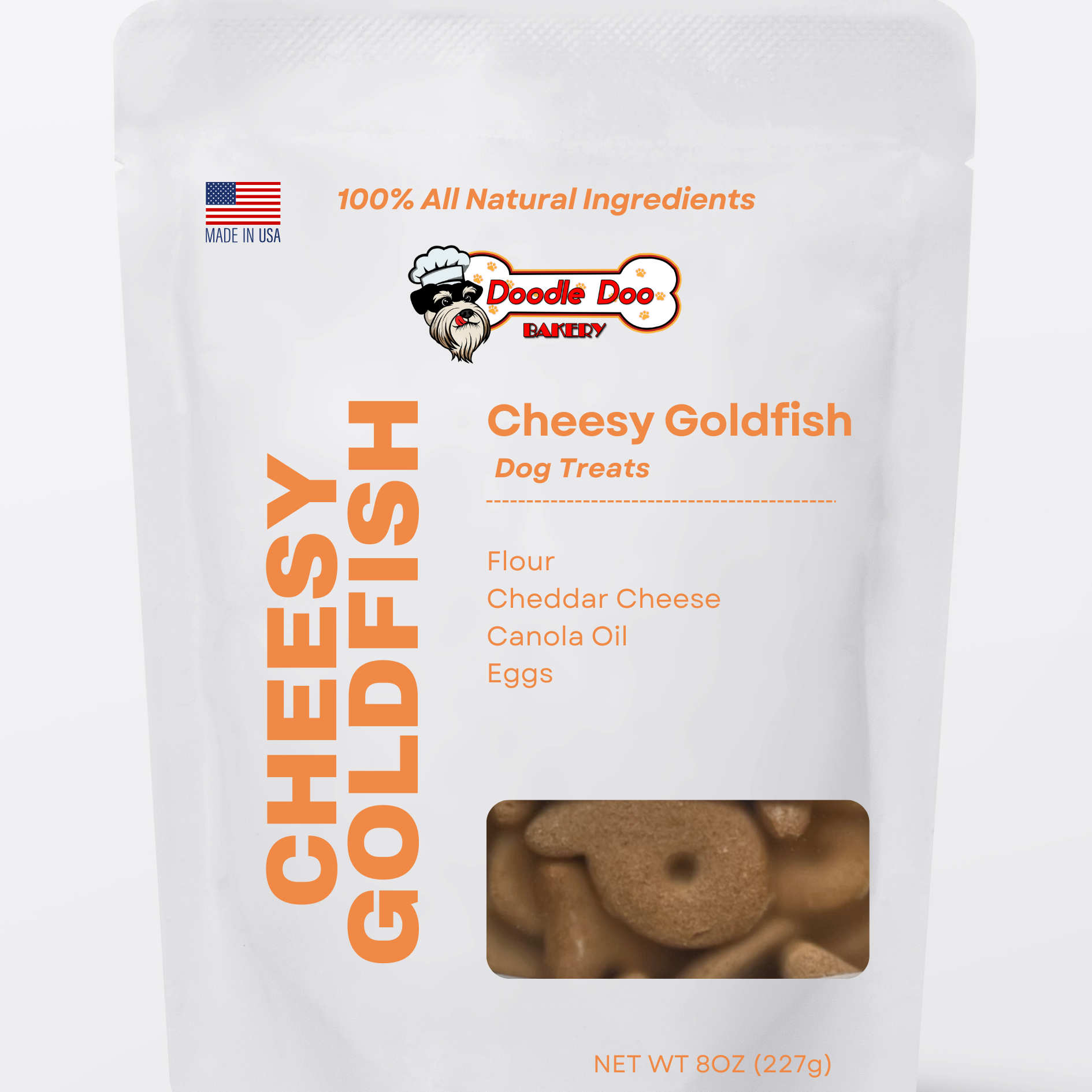 Homemade Dog Treats - Cheesy Goldfish 1/2lb 🐶