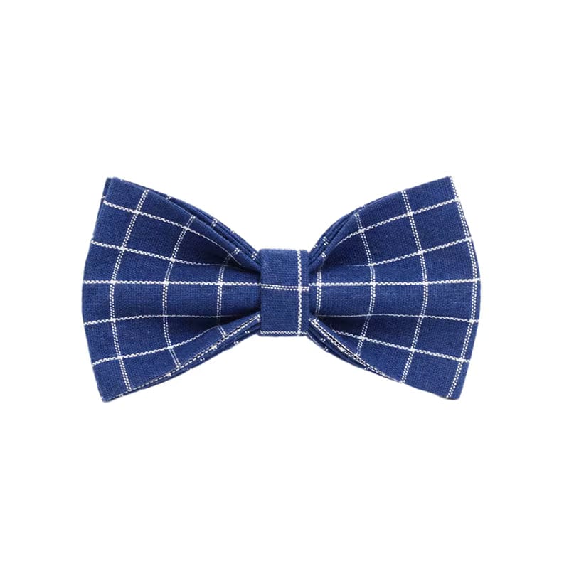 Teddy’s Blue Trail Plaid Set – Collar, Leash, Harness & Accessories